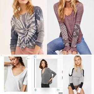 Lot of 5 Free People Tops